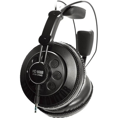 Superlux HD668 Professional Studio Standard Monitoring Headphones, Black