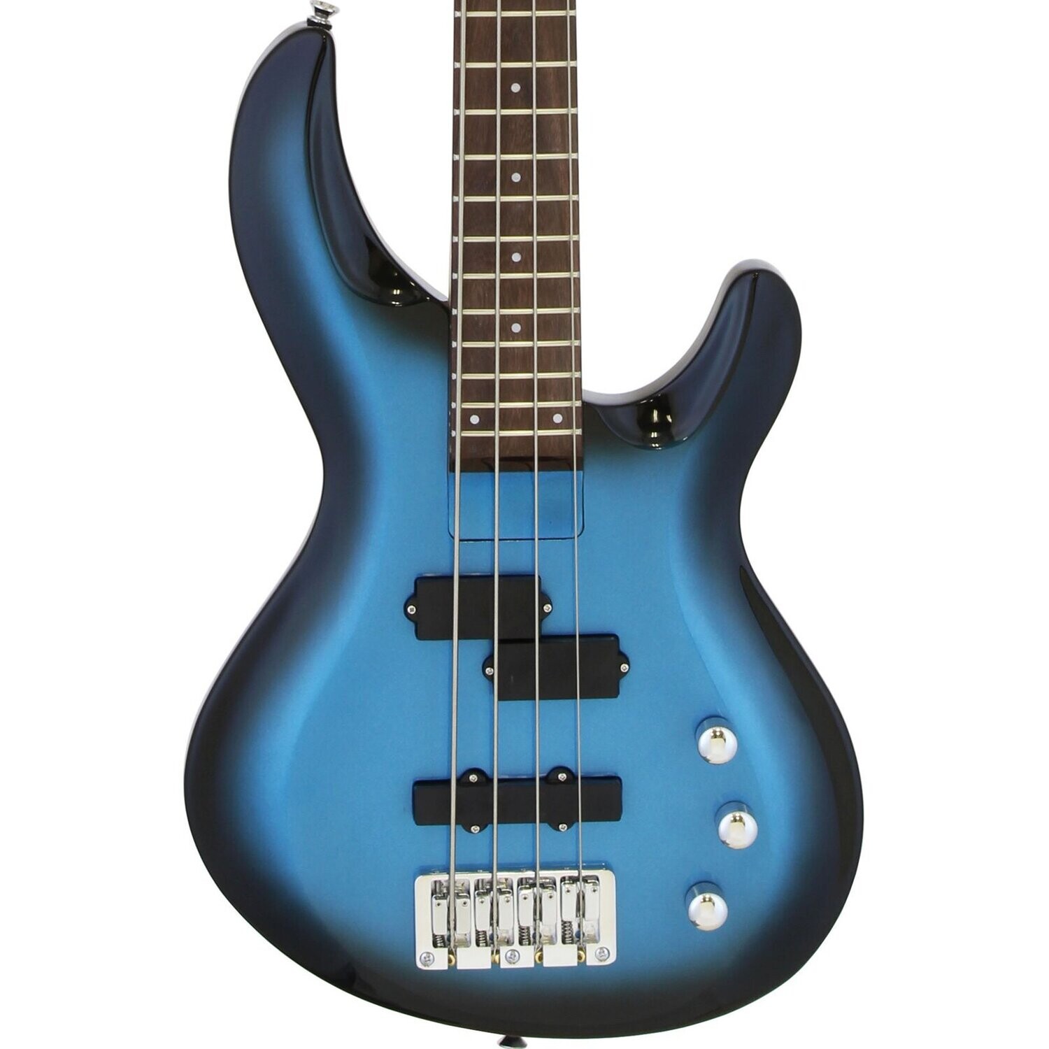 Aria IGB STD Bass Guitar, Metallic Blue Shade
