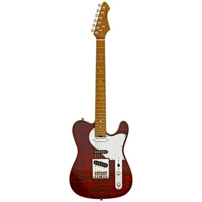 Aria 615 MK2 Electric Guitar, Ruby Red