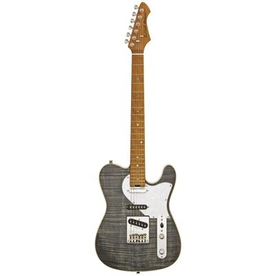 Aria 615 MK2 Electric Guitar, Black Diamond