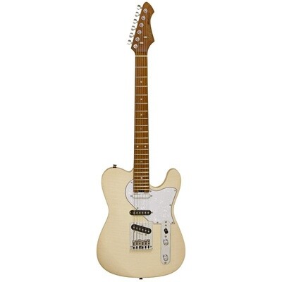 Aria 615 MK2 Electric Guitar, Marble White