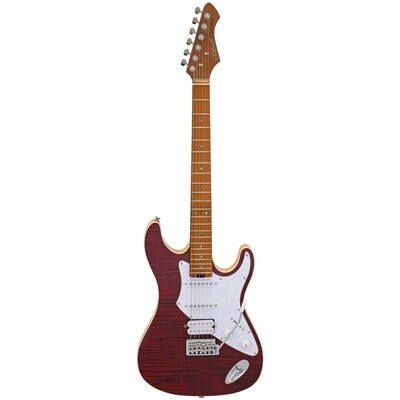 Aria 714 MK2 Electric Guitar, Ruby Red