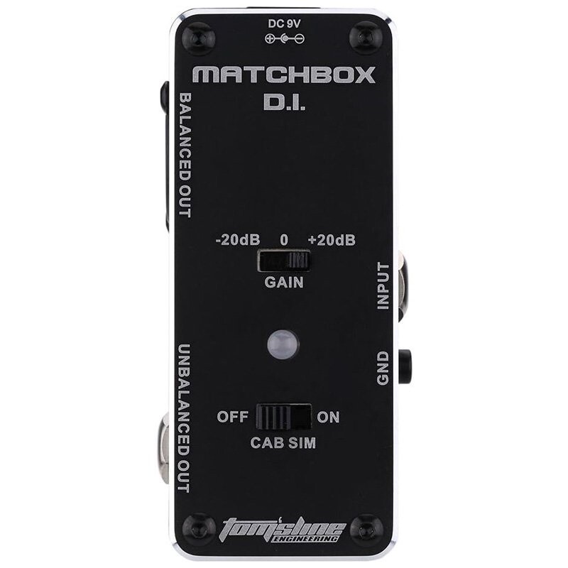 Aroma AMX-3 Matchbox D.I. Transfer Guitar or Bass Signal Directly to Audio System Analogue Effect Pedal True Bypass