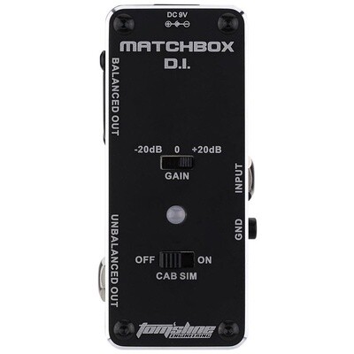Aroma AMX-3 Matchbox D.I. Transfer Guitar or Bass Signal Directly to Audio System Analogue Effect Pedal True Bypass
