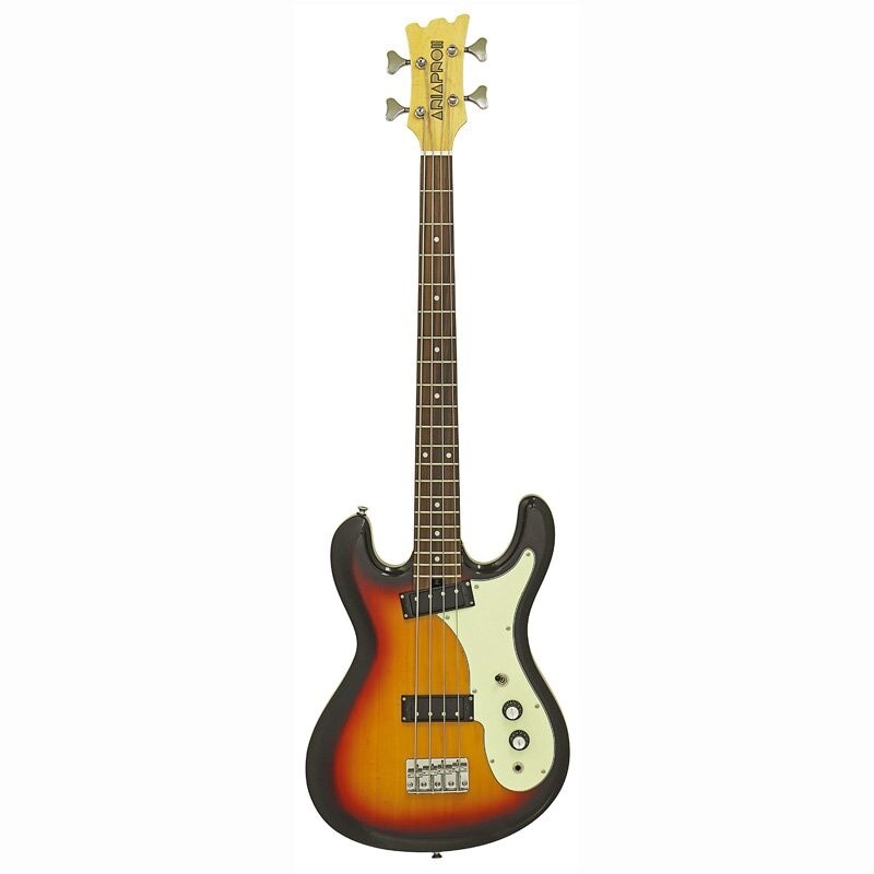 Aria DMB206 Bass Guitar, 3 Tone Sunburst