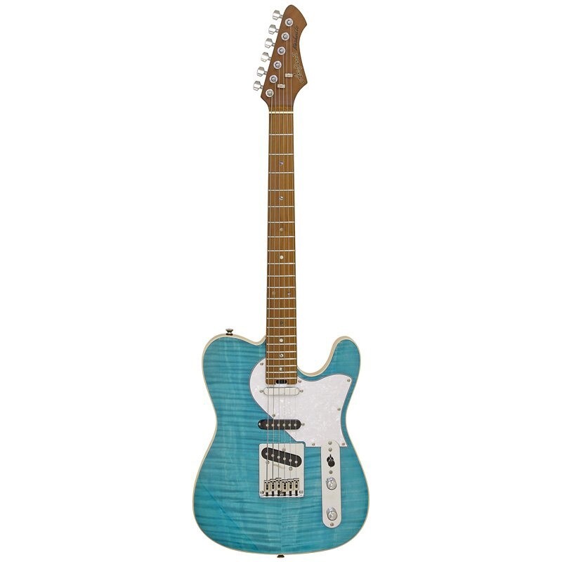 Aria 615 MK2 Electric Guitar, Turqoise Blue