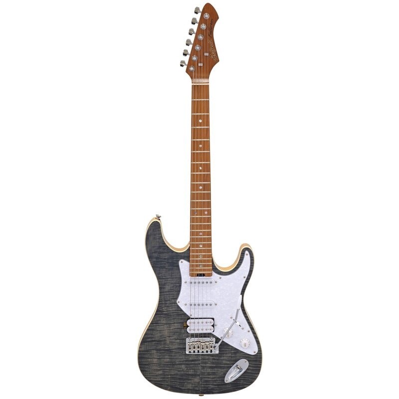 Aria 714 MK2 Electric Guitar, Black Diamond