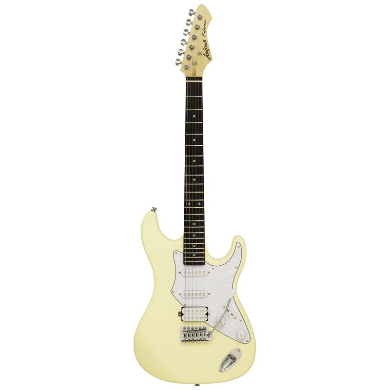 Aria 714 STD Electric Guitar, Vintage White