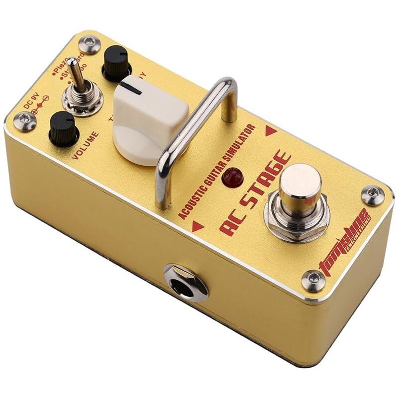 Aroma AAS-3 AC Stage Acoustic Guitar Simulator, Mini Single Electric Guitar Effect Pedal with True Bypass