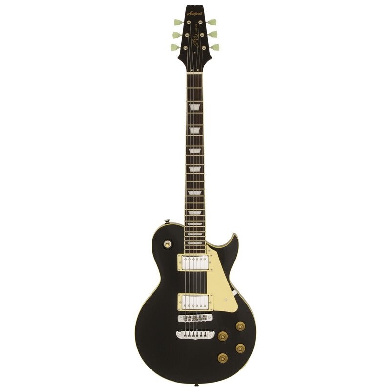 Aria PE350 STD Electric Guitar, Single Cutaway, Aged Black