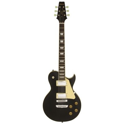 Aria PE350 STD Electric Guitar, Single Cutaway, Aged Black