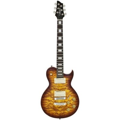 Aria PE480 Electric Guitar, Brown Sunburst