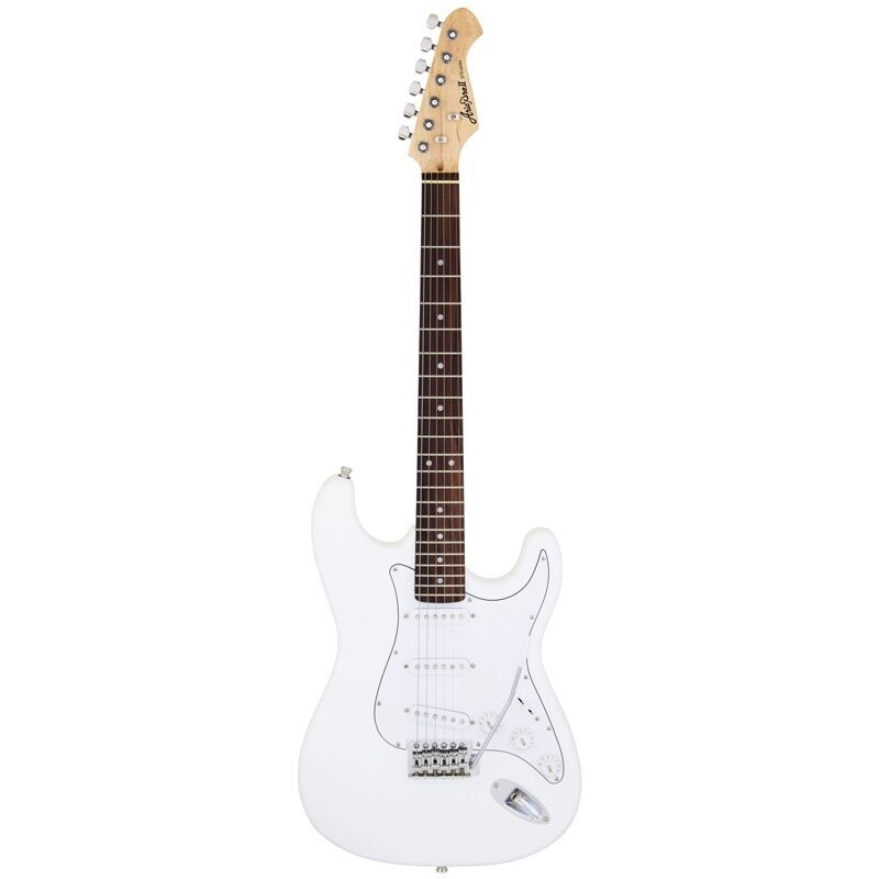 Aria STG003 Electric Guitar, White