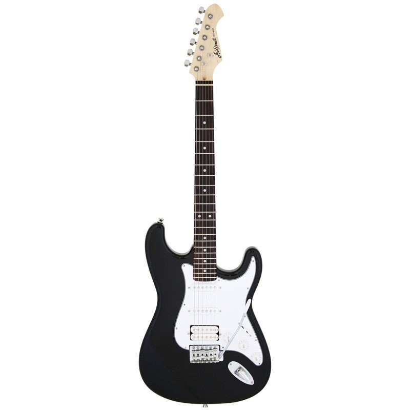 Aria STG004 Electric Guitar, Black