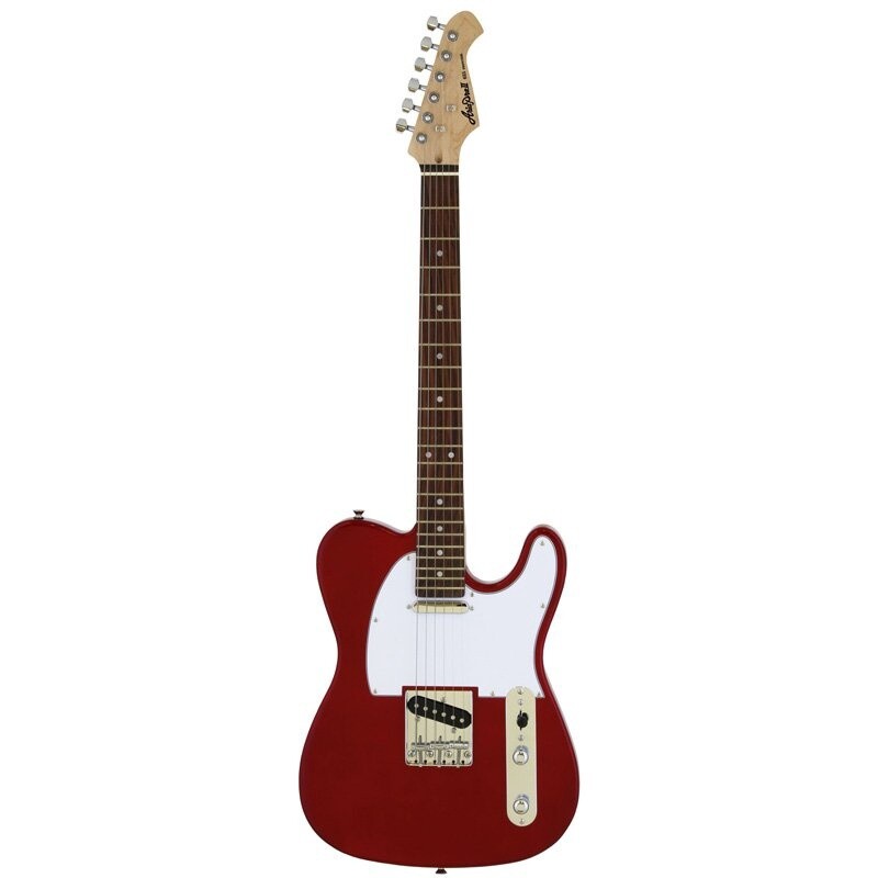 Aria TEG002 Electric Guitar, Candy Apple Red
