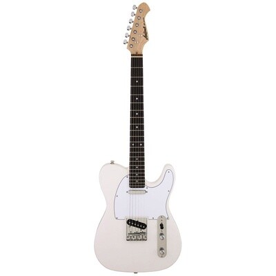 Aria TEG002 Electric Guitar, Ivory