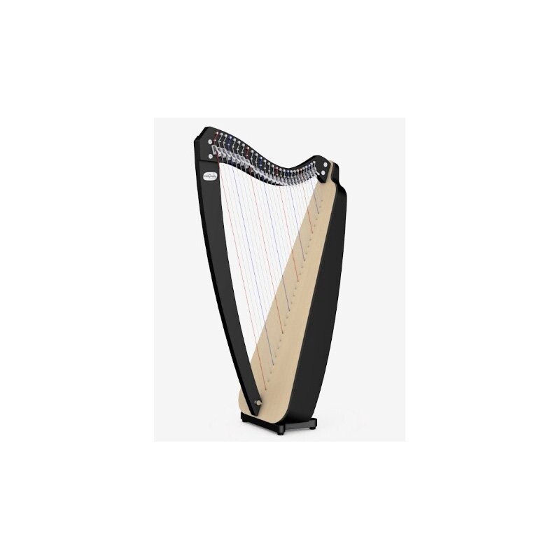 Camac Odyssey 27 String Lever Harp, Black