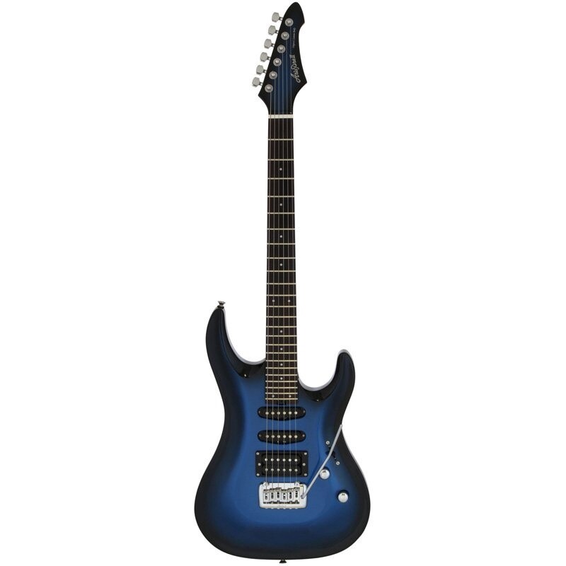 Aria MAC STD Electric Guitar, Metallic Blue Shade