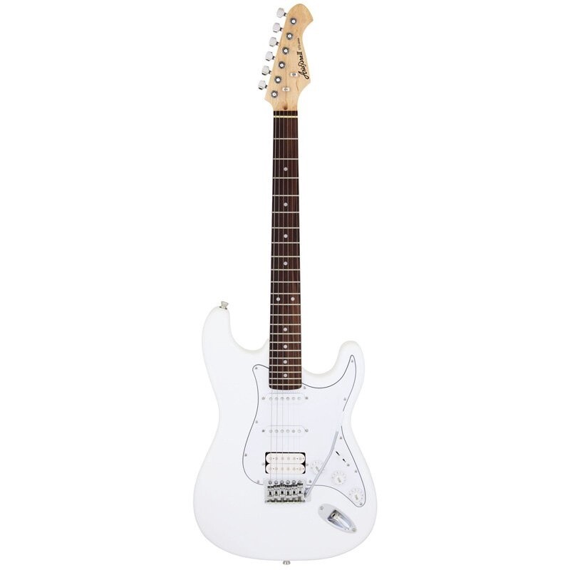 Aria STG004 Electric Guitar, White