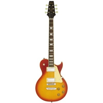 Aria PE350 STD Electric Guitar, Single Cutaway, Aged Cherry Sunburst