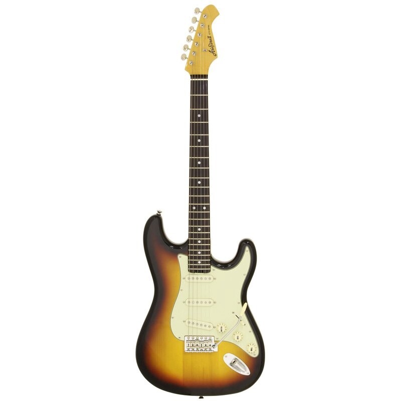 Aria STG62 Electric Guitar, Mint Green Pickguard, 3 Tone Sunburst