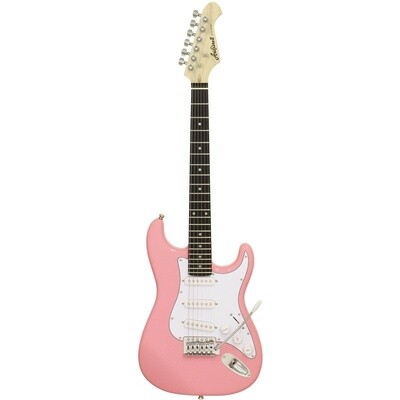 Aria STG MINI Short Scale Electric Guitar, Kawaii Pink