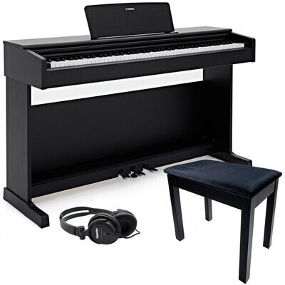 Yamaha YDP145 Digital Piano Bundle 1, Black - Free Delivery
