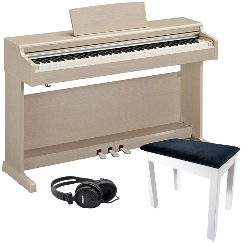 Yamaha YDP165 Digital Piano Bundle 1, White Ash - Free Delivery