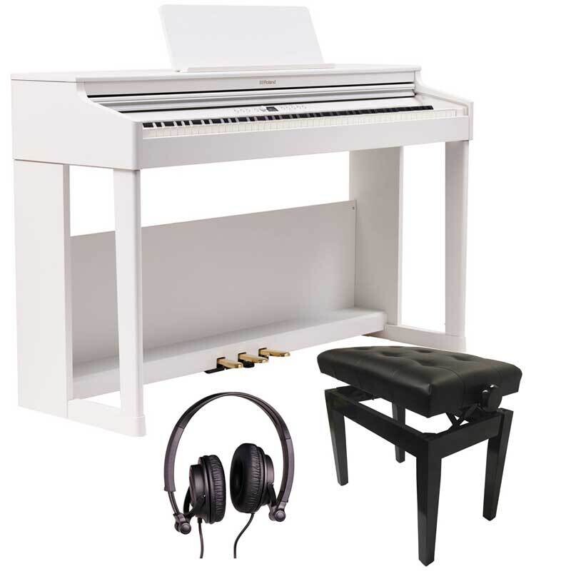 Roland RP701 Digital Piano Bundle 2, 88 Keys Keyboard, White - Free Delivery