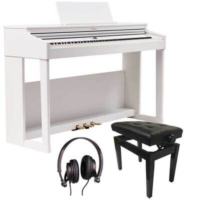 Roland RP701 Digital Piano Bundle 2, 88 Keys Keyboard, White - Free Delivery