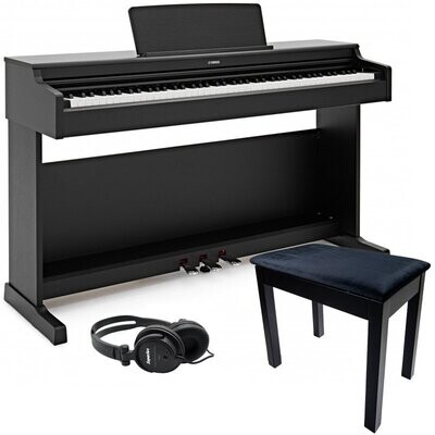 Yamaha YDP165 Digital Piano Bundle 1, Black - Free Delivery