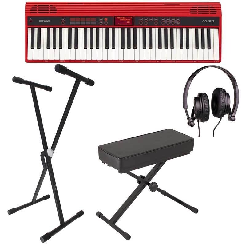 Roland Go Music Creation Keyboard Bundle 1, Red - Free Delivery