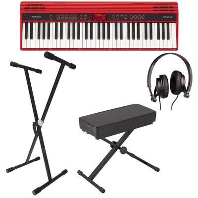Roland Go Music Creation Keyboard Bundle 1, Red - Free Delivery