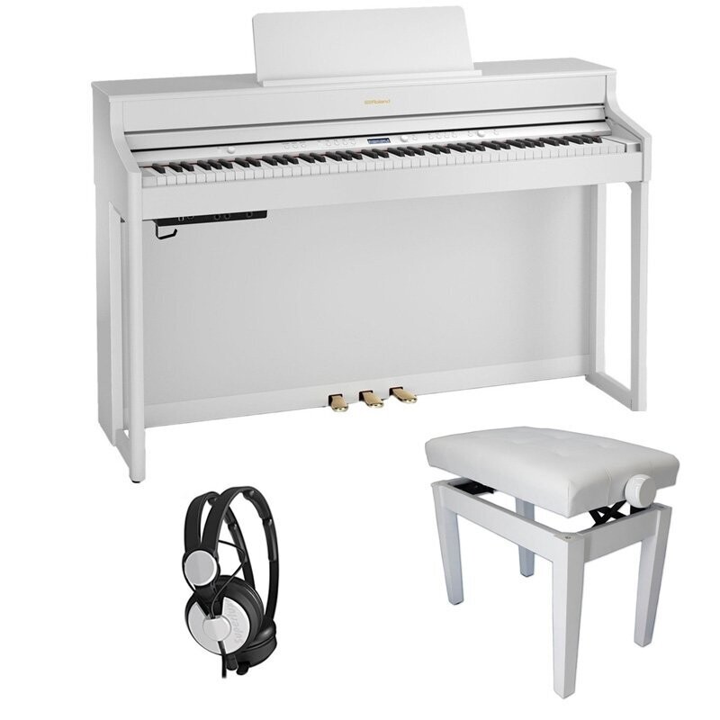 Roland HP702 Digital Piano Bundle 1, White - Free Delivery