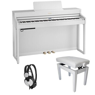 Roland HP702 Digital Piano Bundle 1, White - Free Delivery