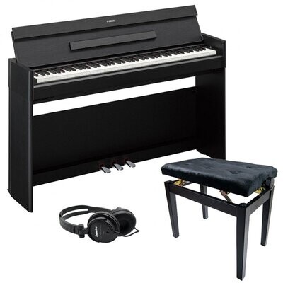 Yamaha YDPS55 Digital Piano Bundle 2, Black - Free Delivery