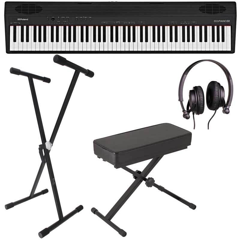 Roland Go 88 Key Digital Piano Bundle 1, Black - Free Delivery