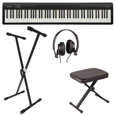 Roland FP10 Digital Piano Bundle 1, 88 Keys Keyboard, Black - Free Delivery
