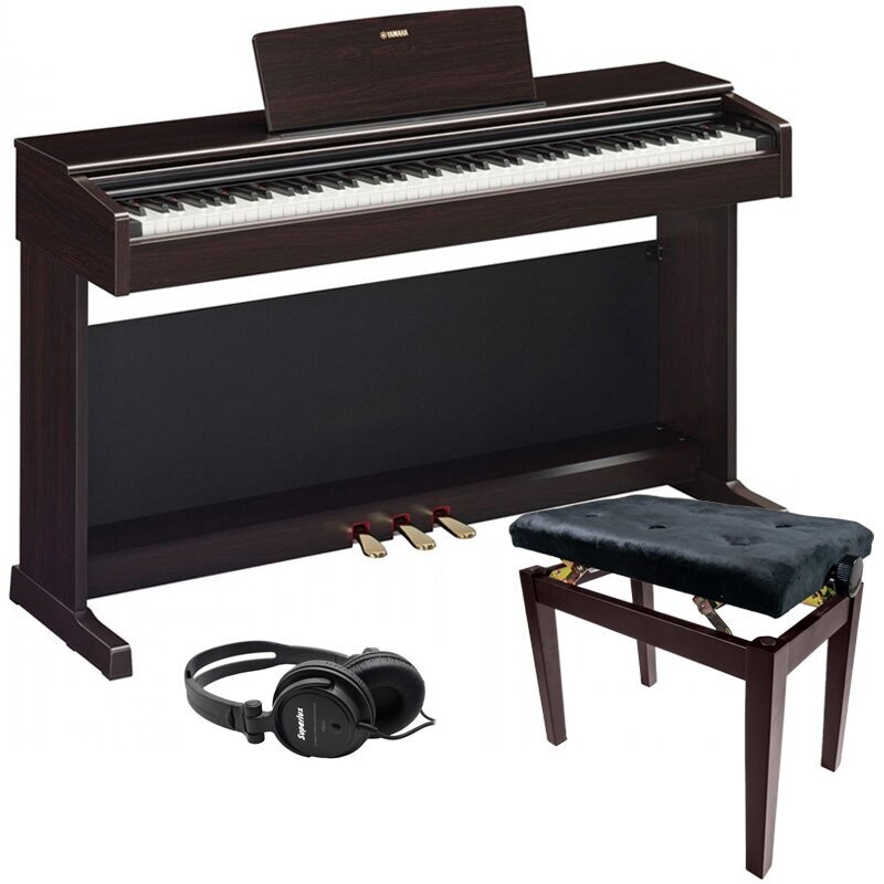 Yamaha YDP145 Digital Piano Bundle 2, Rosewood - Free Delivery