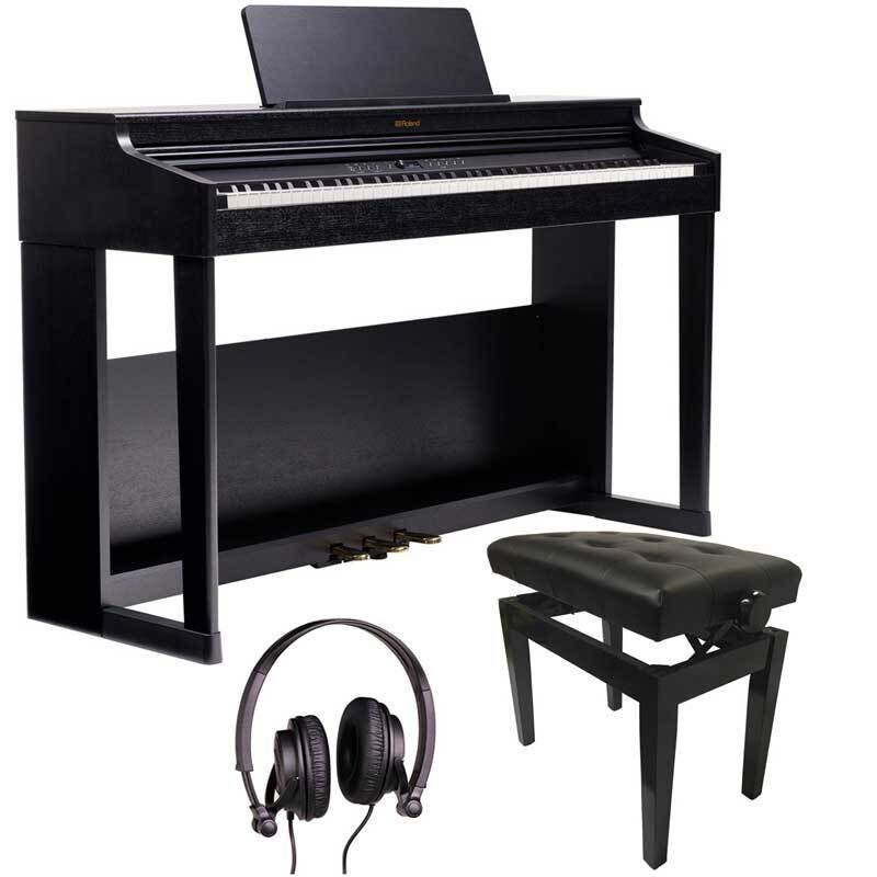 Roland RP701 Digital Piano Bundle 2, 88 Keys Keyboard, Black - Free Delivery