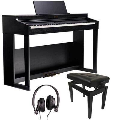 Roland RP701 Digital Piano Bundle 2, 88 Keys Keyboard, Black - Free Delivery