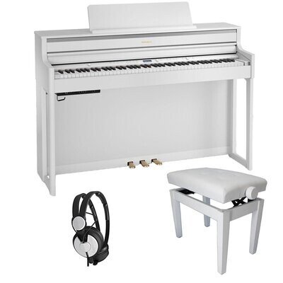 Roland HP704 Digital Piano Bundle 1, White - Free Delivery