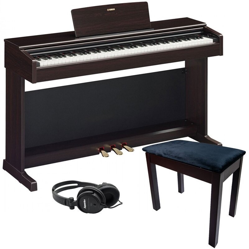 Yamaha YDP145 Digital Piano Bundle 1, Rosewood - Free Delivery