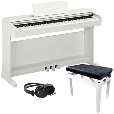 Yamaha YDP145 Digital Piano Bundle 2, White - Free Delivery