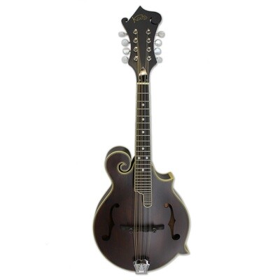Koda F Style Satin Walnut Mandolin, Scroll Top, F Holes