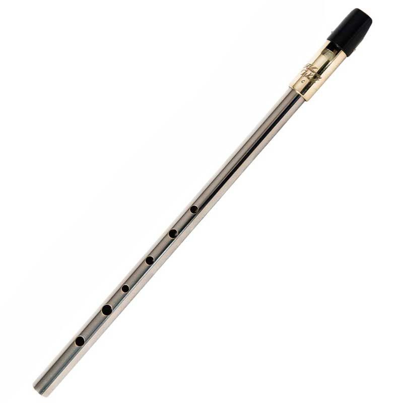 Killarney Whistle, Tuneable Irish Nickel C Whistle with Padded Pouch