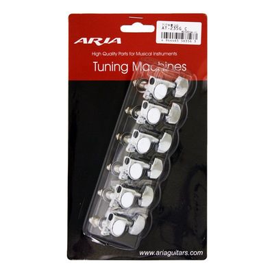 Aria Electric Guitar Machine Head Set (L6), Chrome