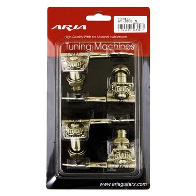 Aria P Bass Guitar Machine Head Set (L4), Nickel