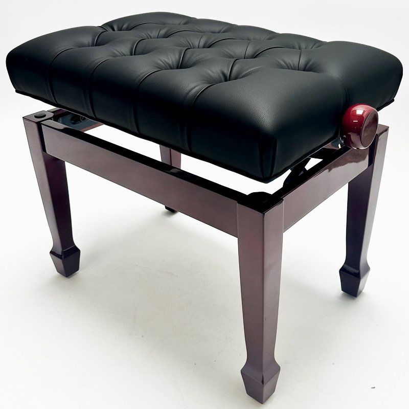 Steinhoven “CADENZA” Adjustable Piano Stool, Polished Mahogany