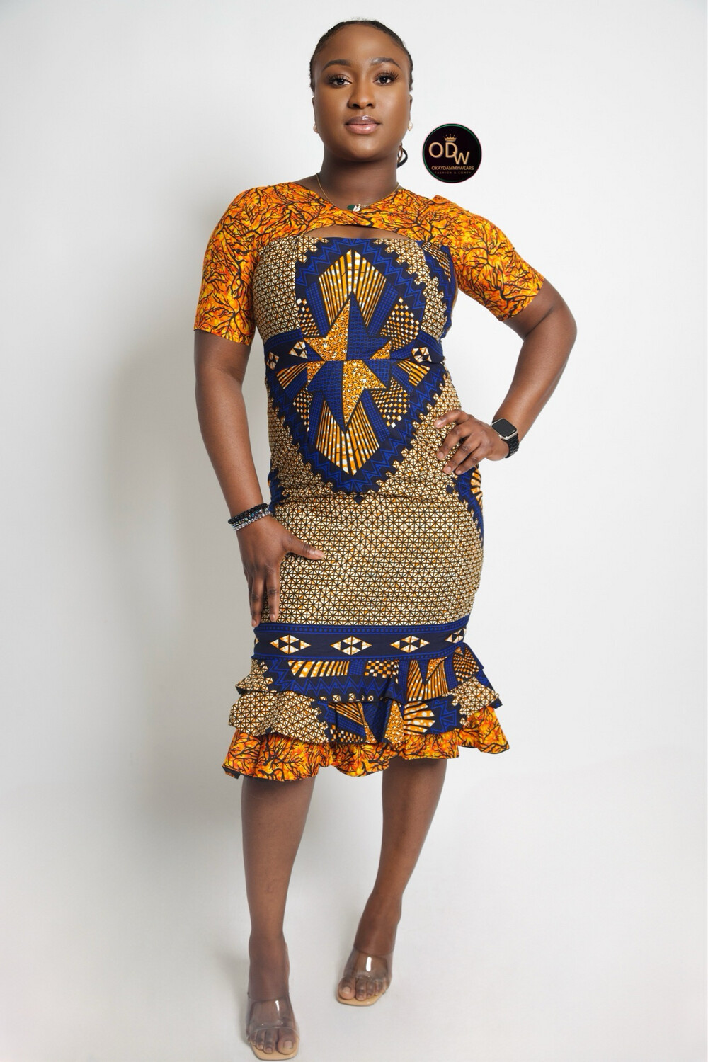 Ankara Flare Dress